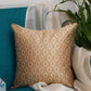 Co-ordinated Cushion Cover Set of 5 Cotton Blend Self Textured Brocade Orange/Musterd - 16" X 16"