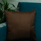Cushion Cover Cotton Blend Solid Brown - 16" X 16"