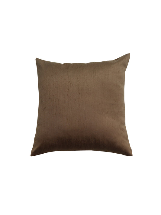 Cushion Cover Cotton Blend Solid Light Brown - 16" X 16"