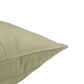 Cushion Cover Cotton Blend Solid Pleats In Center Antique Gold - 16" X 16"