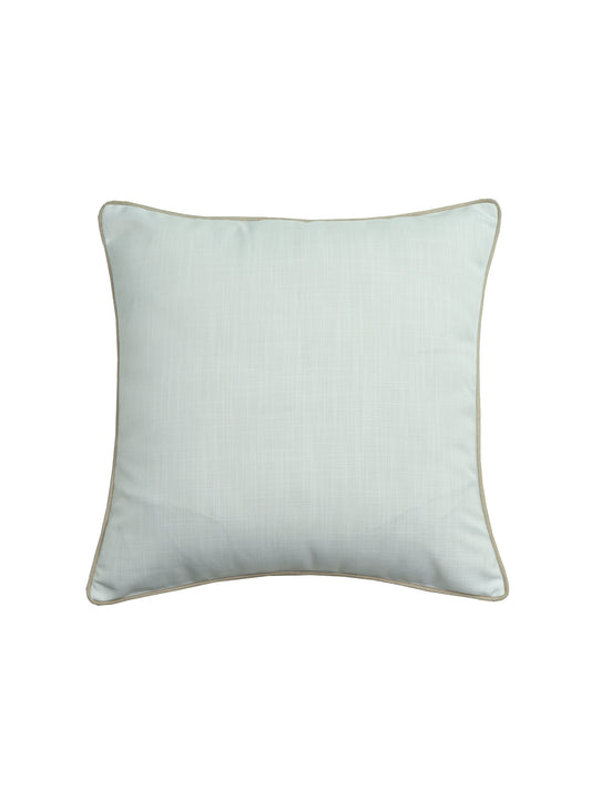 Cushion Cover Cotton Blend Solid cord Piping White - 16" X 16"