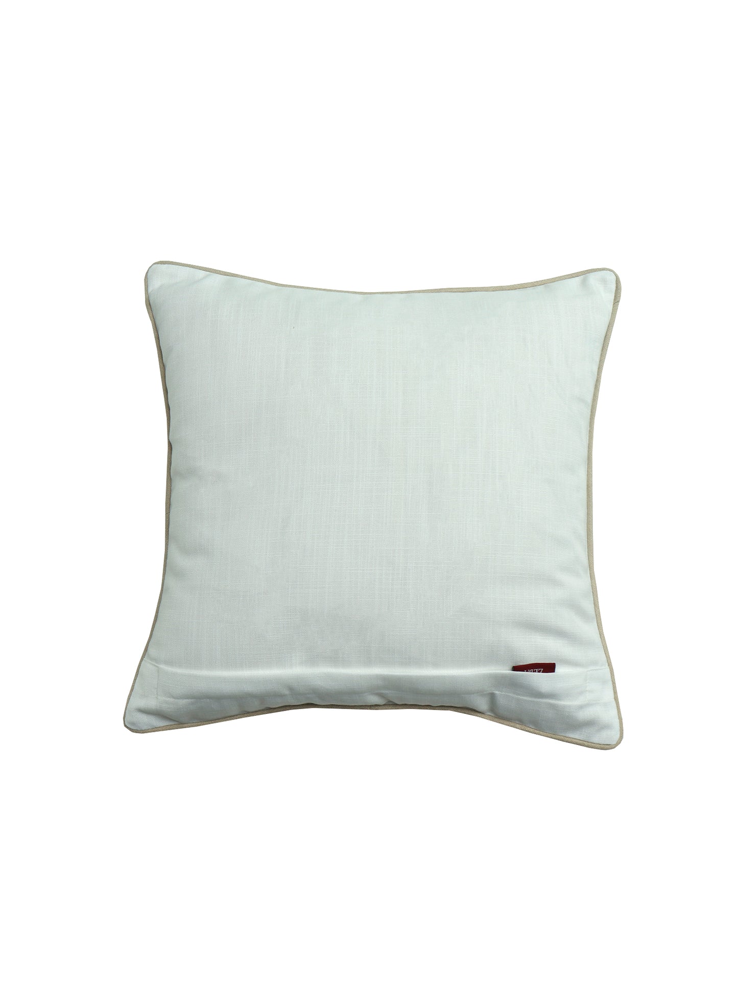 Cushion Cover Cotton Blend Solid cord Piping White - 16" X 16"
