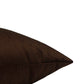 Cushion Cover Cotton Blend Solid With Button Brown - 16" X 16"