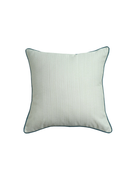 Cushion Cover Cotton Blend Solid Cord Piping Off White - 16" X 16"