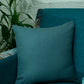 Cushion Cover Cotton Blend Solid Teal Blue - 16" X 16"