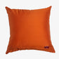 Cushion Cover Cotton Blend Self Textured Brocade Orange - 16" X 16"