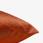 Cushion Cover Cotton Blend Self Textured Brocade Orange - 16" X 16"