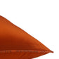 Co-ordinated Cushion Cover Set of 5 Cotton Blend Self Textured Brocade Orange - 16" X 16"