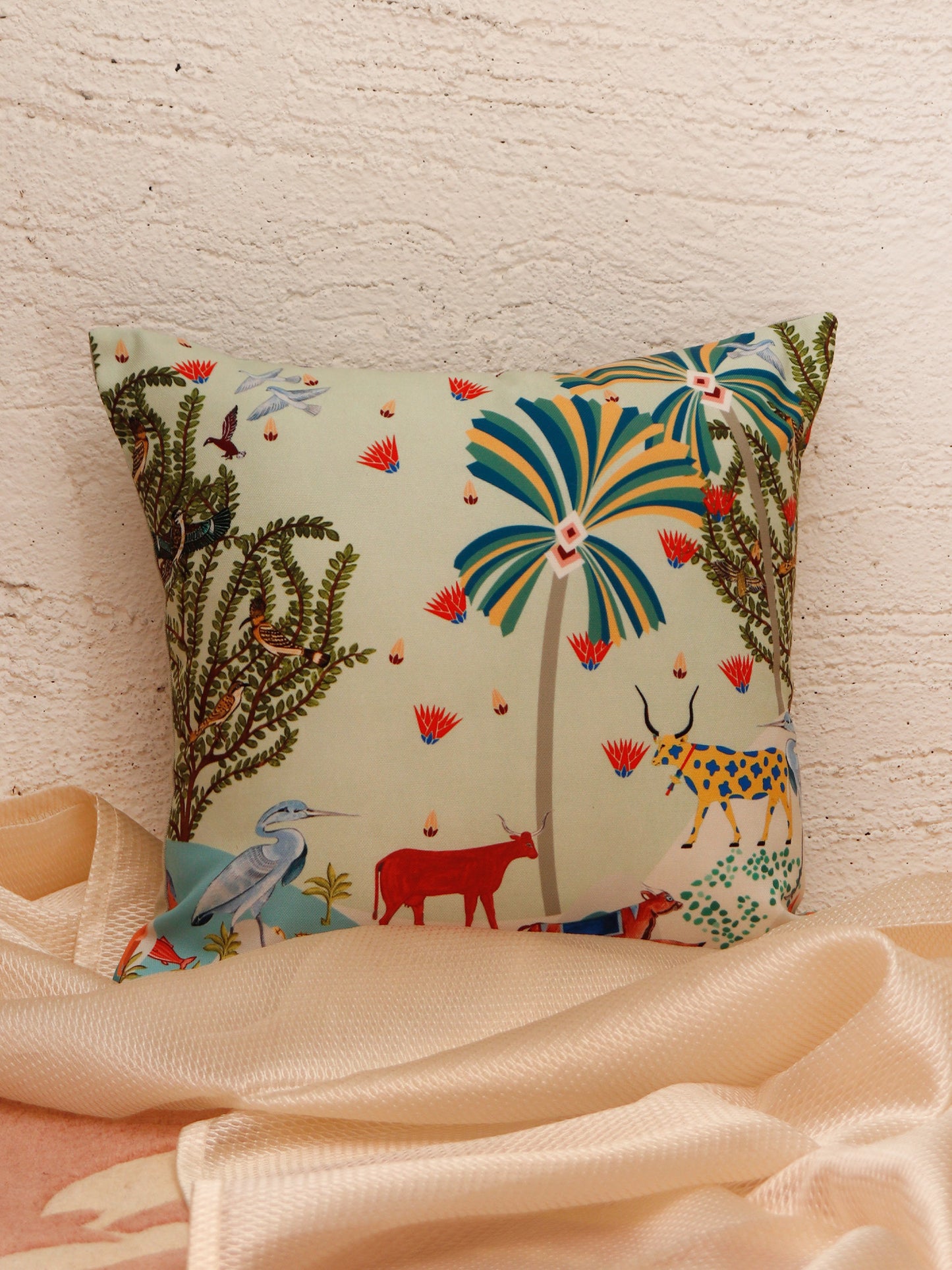 Cushion Cover Poly Canvas Digital Print Multi - 16" x 16"