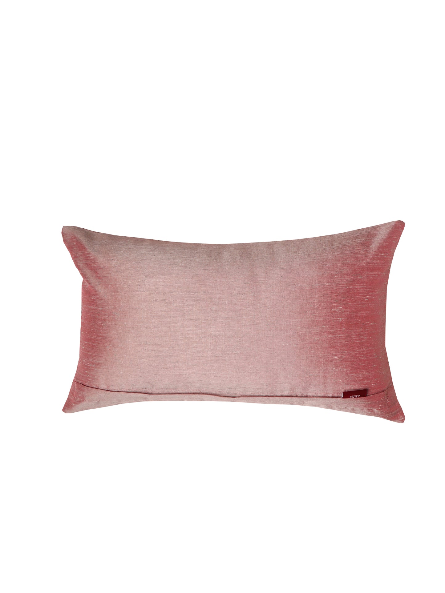 Cushion Cover Polyester Self Quilting with Embroidery Pink - 12"x 20"