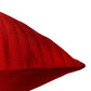 Cushion Cover Polyester Zari Embroidery with Self Quilting Red - 16"x 16"