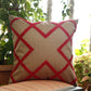 Cushion Cover Towel Embroidered Bohemian Polyester Blend Grey - 16" X 16"