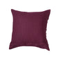 Cushion Cover Embroidered Polyester Blend Wine Red - 16" x 16"