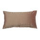 Cushion Cover Embroidered with Patchwork Polyester Blend Beige - 12" x 22"