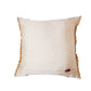 Cushion Cover Polyester Blend Tassles with Embroidery Offwhite - 16" x 16"