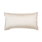 Cushion Cover Polyester Blend Quilted with Tassels Off White - 12"x 22"
