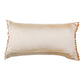 Cushion Cover Polyester Blend Quilted with Tassels Off White - 12"x 22"