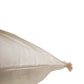 Cushion Cover Polyester Blend Quilted with Tassels Off White - 12"x 22"