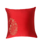 Cushion Cover Polyester Embroidered Paisley Red - 16" x 16"