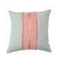 Cushion Cover Poly Canvas Patchwork with Embroidery White - 18" x 18"