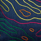 Cushion Cover Embroidery Quilted Polyester Blend Blue - 12" x 22"