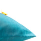 Cushion Cover Tassles Polyester Blend Blue - 16" x 16"
