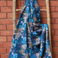 Fabric Cotton Blend Digital Printed Blue Grey 54"