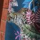 Fabric Cotton Blend Digital Printed Blue Grey 54"