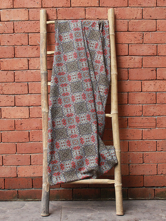 Fabric Cotton Blend Digital Printed Brown Red 54"