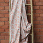 Fabric Cotton Blend Block Printed Beige Orange 54"