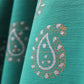 Fabric Cotton Blend Block Printed Green 54"
