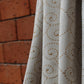 Fabric Cotton Blend Block Printed Beige Gold 54"