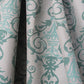 Fabric Cotton Blend Screen Printed Grey Light Blue 54"