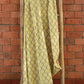 Fabric Cotton Blend Screen Printed Yellow Brown 54"