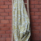 Fabric Cotton Blend Screen Printed Beige Sage Green 54"