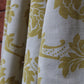 Fabric Cotton Blend Screen Printed Beige Sage Green 54"
