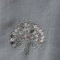Fabric Linen Blend Hand embroidered linen blend Grey 52"