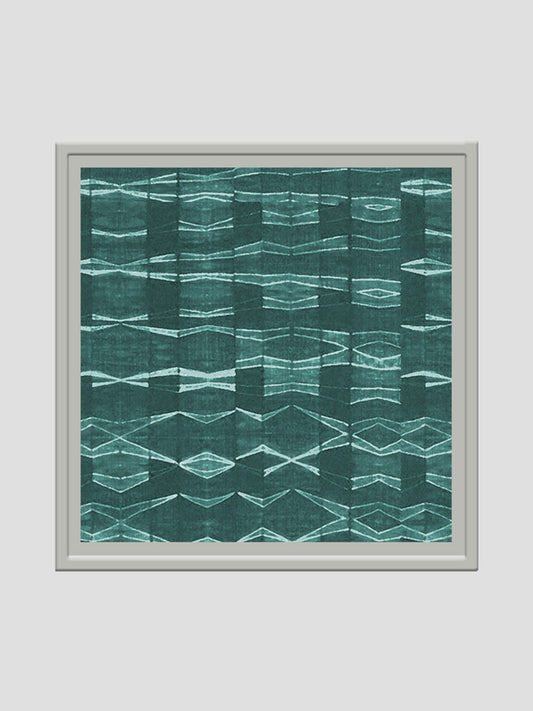 Green Printed Wall Art 24" X 24"