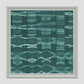 Abstract Printed Wall Art with Hand Embroidery 24" X 24"