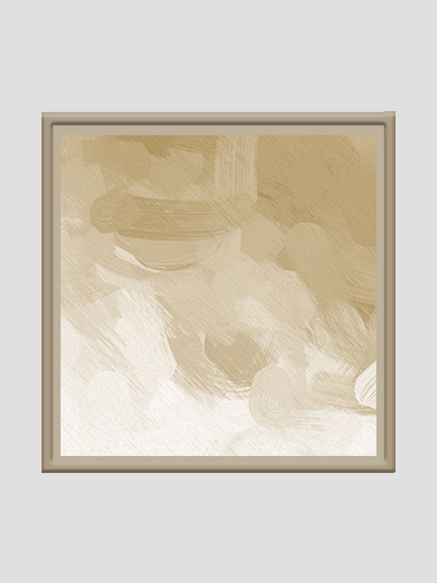 Abstract Coffee Stain Printed Wall Art 24" X 24"
