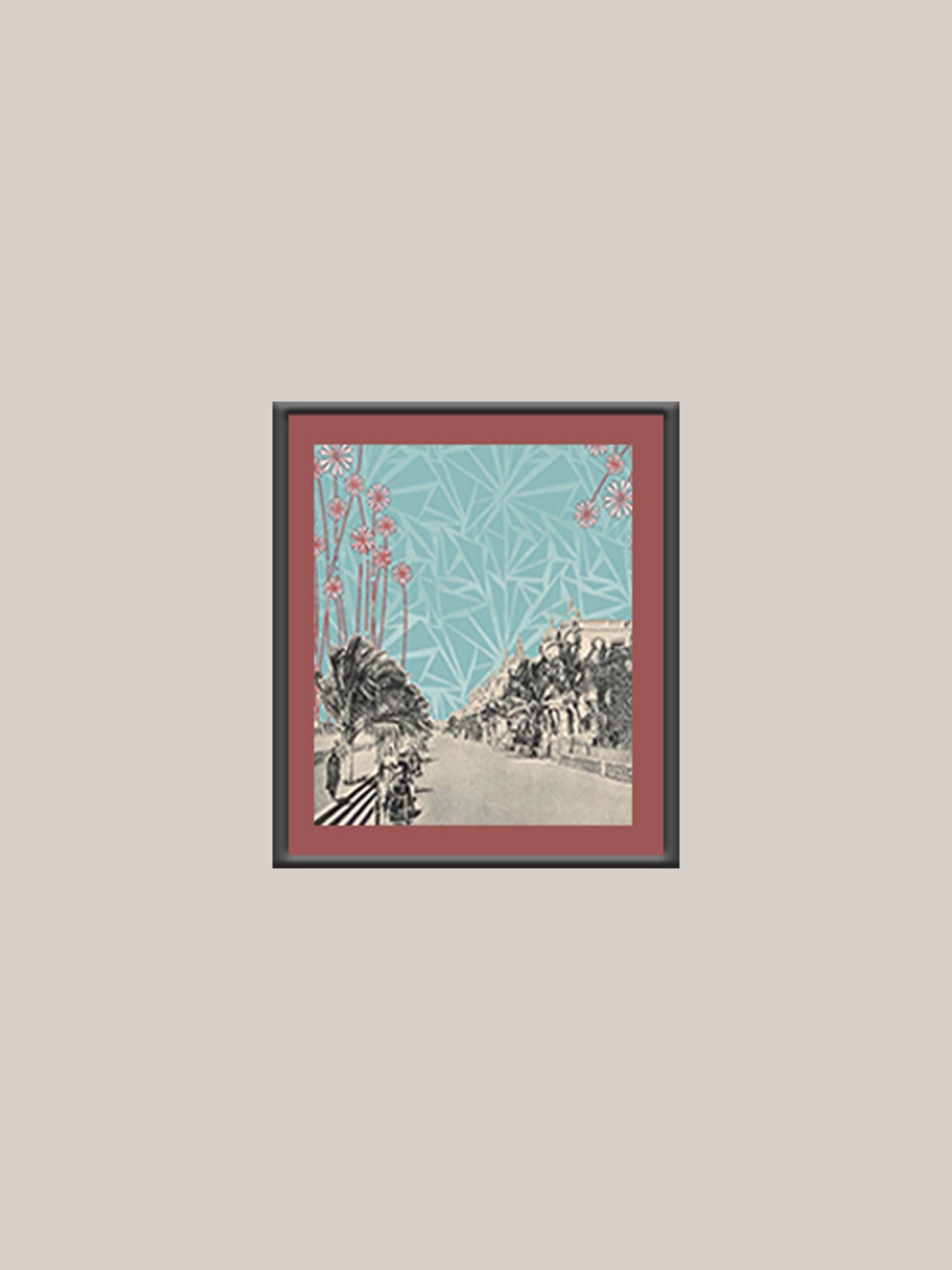Rhythm of Bombay Printed Wall Art 12" X 14"