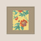 Abstract Floral Printed and Hand Embroidered Wall Art 16" X 16"