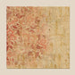 Traditional Floral Printed and Hand Embroidered Vermilion Wall Art 24" X 24"