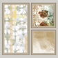 Wall Art Cluster Canvas Candid Creams Highlighted with hand embroidery - 24"X 48"; 24"X 24"; 24"X 24"