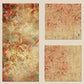 Wall Art Cluster Canvas Vermillion Fusion Highlighted with hand embroidery - 24"X 48"; 24"X 24"; 24"X 24"
