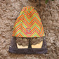 Shoe Bag with See Throught Patch Digital Print Poly Canvas  - 10" X 13"