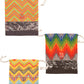 Shoe Bag with See Throught Patch Digital Print Poly Canvas  - 10" X 13"