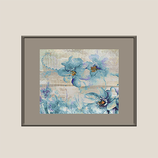 Wall Art Cluster Canvas Free Flowing Florals - 16" X 16"