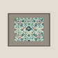 Wall Art Cluster Canvas Free Flowing Florals Highlighted with hand embroidery