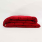 Quilt with 2 Pillow Shams Cotton Reversible Red and Green - (90" X 108" ; Pillow - 17" X 27")